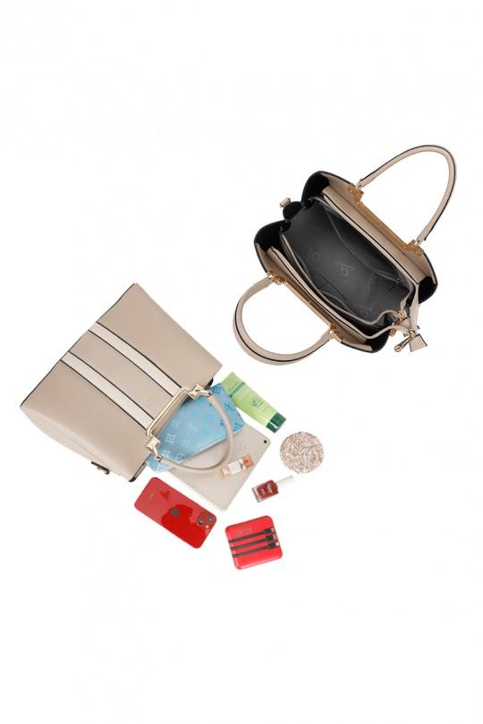 Sacs à main Maroquinerie Marron/Taupe GALLANTRY - CHIC AMINI DQ-8605-4 Efashion Paris