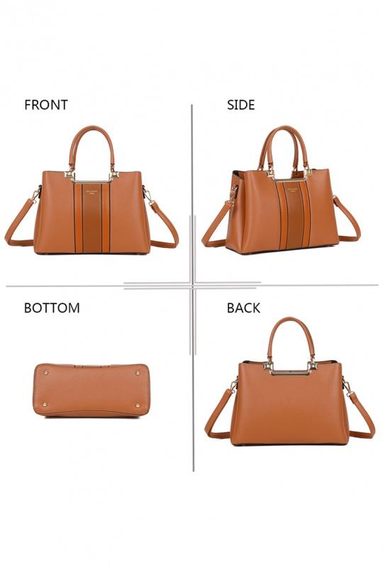 Sacs à main Maroquinerie Marron/Taupe GALLANTRY - CHIC AMINI DQ-8605-4 Efashion Paris