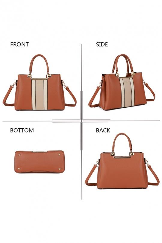 Sacs à main Maroquinerie Marron/Taupe GALLANTRY - CHIC AMINI DQ-8605-4 Efashion Paris