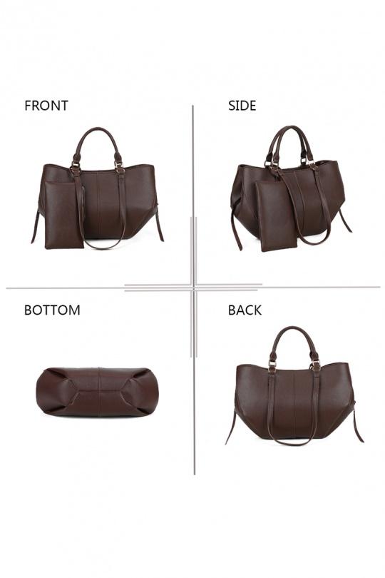 Tote bags Bags Brown GALLANTRY - CHIC AMINI R-1996-6 Efashion Paris