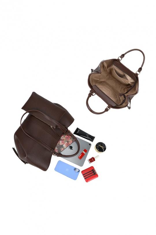 Tote bags Bags Brown GALLANTRY - CHIC AMINI R-1996-6 Efashion Paris