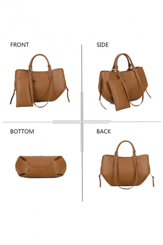 Tote bags Bags Brown GALLANTRY - CHIC AMINI R-1996-6 Efashion Paris