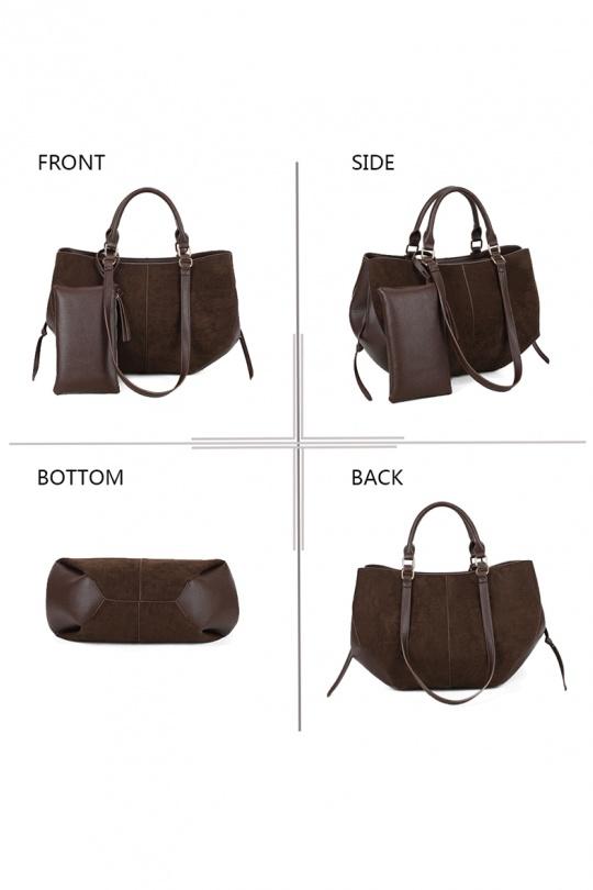 Tote bags Bags Khaki GALLANTRY - CHIC AMINI R-1996-7 Efashion Paris