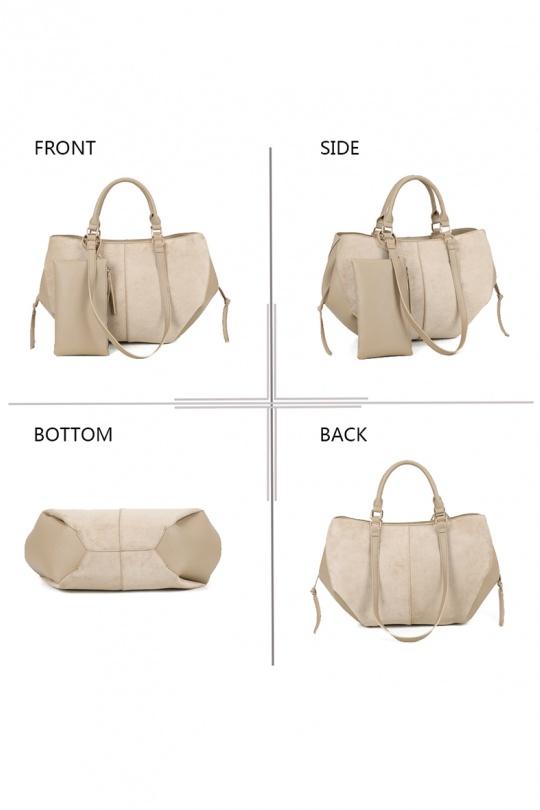 Tote bags Bags Khaki GALLANTRY - CHIC AMINI R-1996-7 Efashion Paris