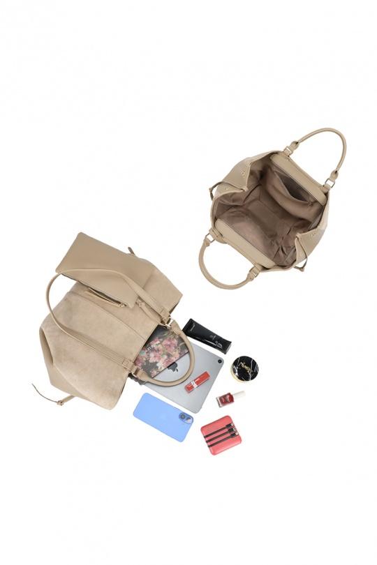 Tote bags Bags Khaki GALLANTRY - CHIC AMINI R-1996-7 Efashion Paris