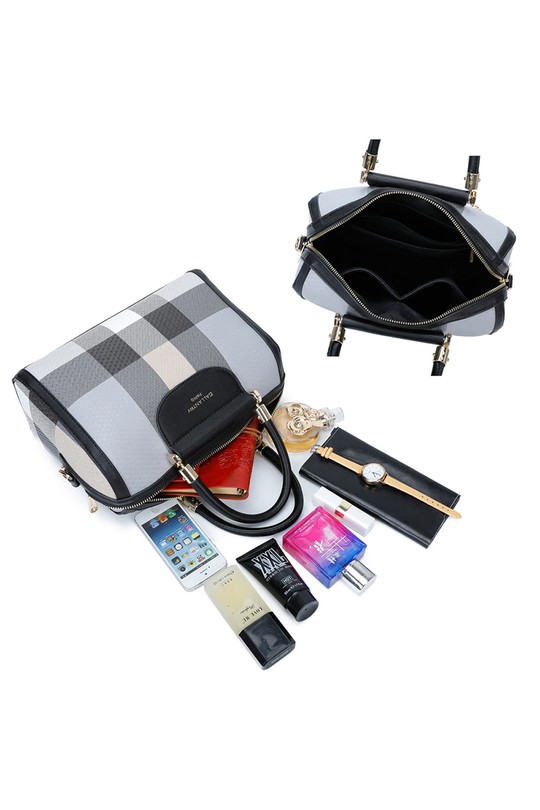 Sacs à main Maroquinerie Gris/noir GALLANTRY - CHIC AMINI M-9364-5 Efashion Paris