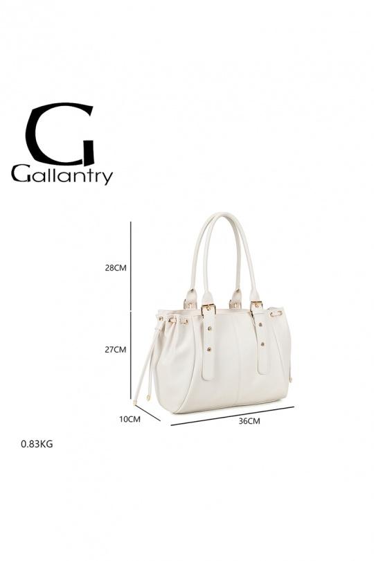 Cabas Maroquinerie Taupe GALLANTRY - CHIC AMINI R-62080-1B Efashion Paris