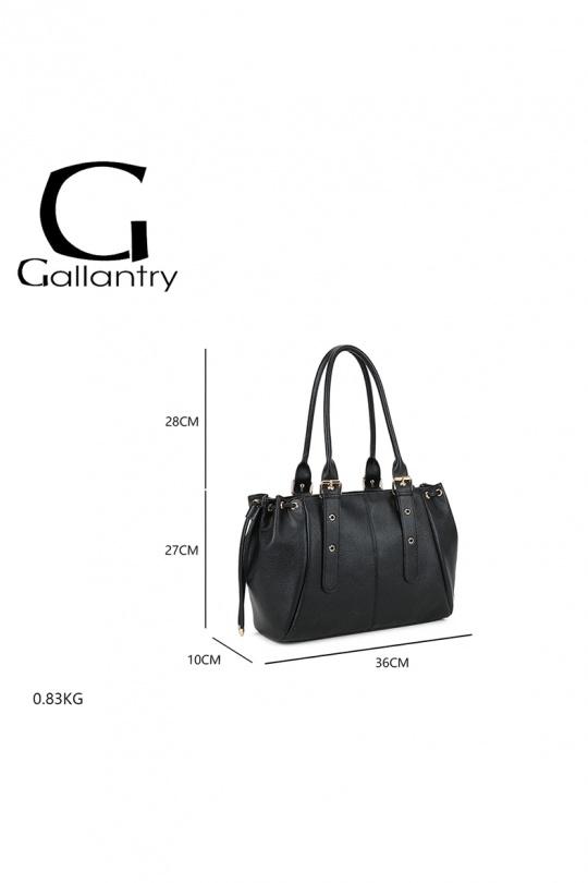 Cabas Maroquinerie Taupe GALLANTRY - CHIC AMINI R-62080-1B Efashion Paris