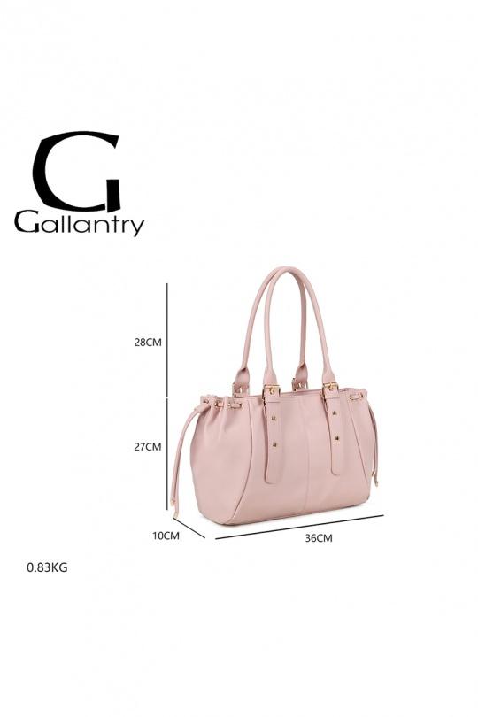 Cabas Maroquinerie Taupe GALLANTRY - CHIC AMINI R-62080-1B Efashion Paris