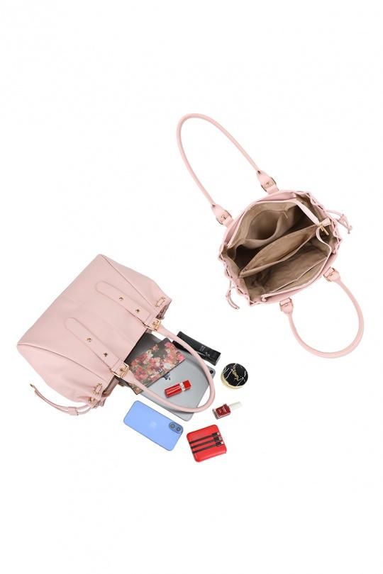 Cabas Maroquinerie Taupe GALLANTRY - CHIC AMINI R-62080-1B Efashion Paris