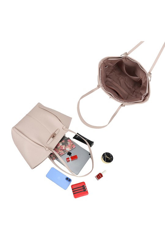 Cabas Maroquinerie Noir GALLANTRY - CHIC AMINI KJ-62083-2 Efashion Paris