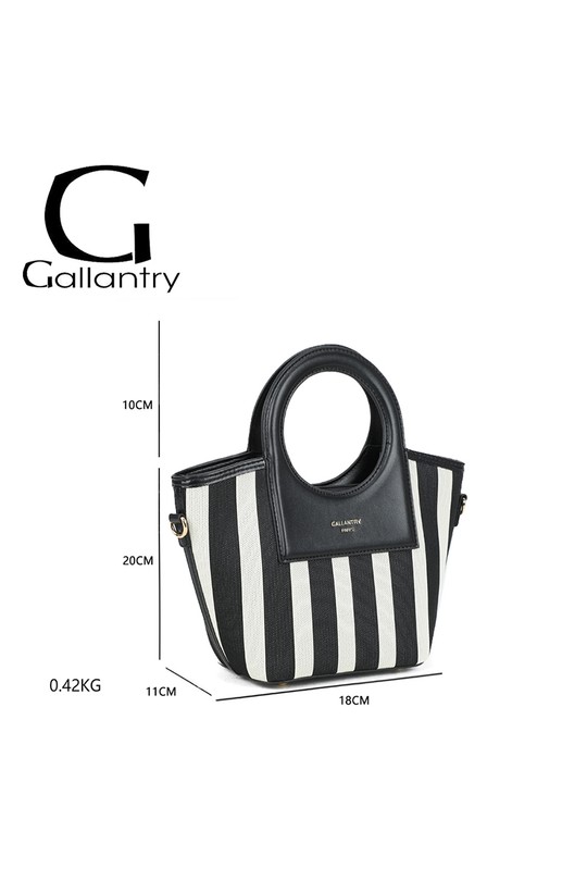 Sacs à main Maroquinerie Noir/blanc GALLANTRY - CHIC AMINI DG-5820 Efashion Paris