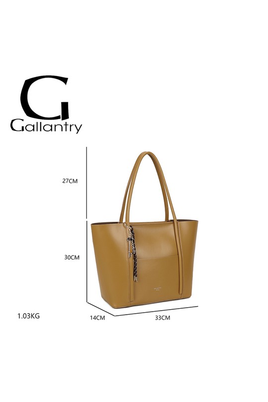 Cabas Maroquinerie Rose GALLANTRY - CHIC AMINI R-2031 Efashion Paris