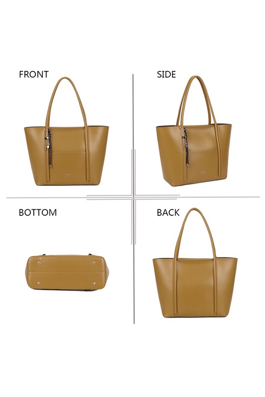 Cabas Maroquinerie Rose GALLANTRY - CHIC AMINI R-2031 Efashion Paris