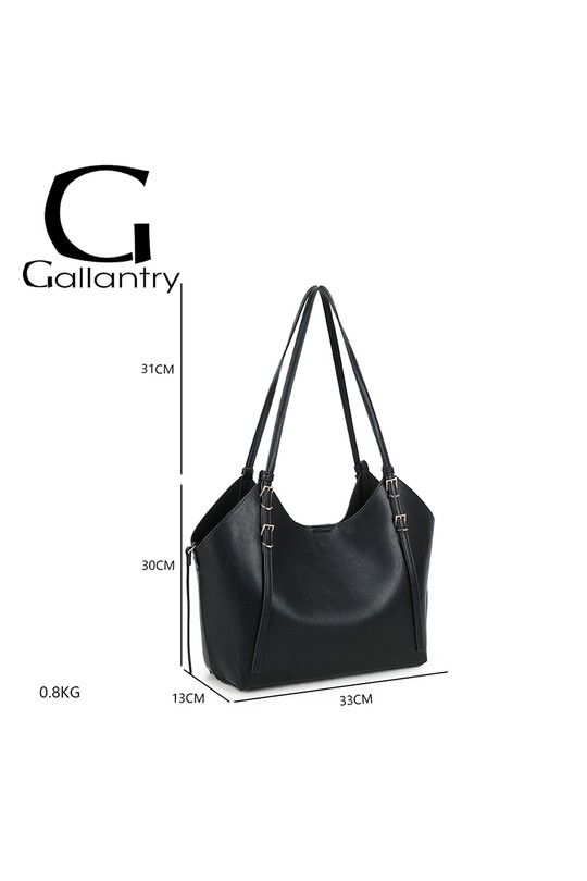 Cabas Maroquinerie Beige GALLANTRY - CHIC AMINI A-8721-1 Efashion Paris