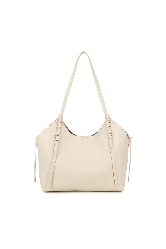 Cabas Maroquinerie Beige GALLANTRY - CHIC AMINI A-8721-1 Efashion Paris