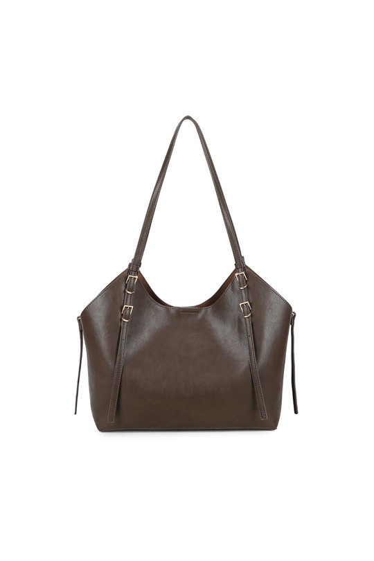 Cabas Maroquinerie Beige GALLANTRY - CHIC AMINI A-8721-1 Efashion Paris