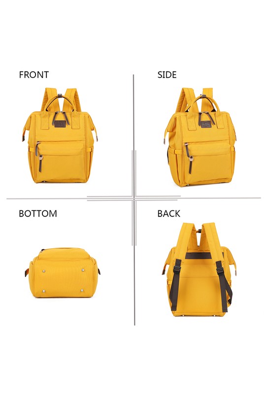 Sac à dos Maroquinerie Jaune GALLANTRY - CHIC AMINI ZA-45001 Efashion Paris