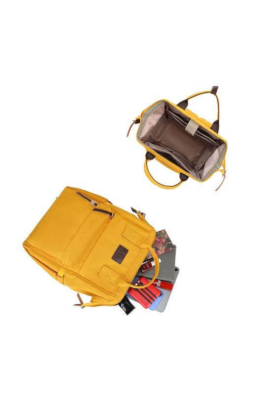 Sac à dos Maroquinerie Jaune GALLANTRY - CHIC AMINI ZA-45001 Efashion Paris