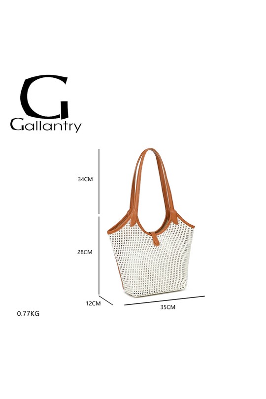 Handbags Bags Beige/brown GALLANTRY - CHIC AMINI A-9154 Efashion Paris
