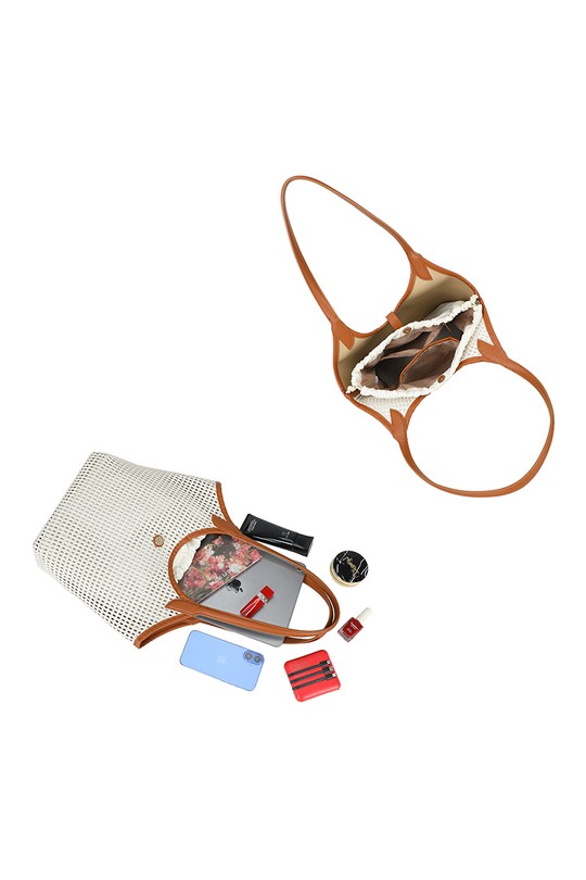 Handbags Bags Beige/brown GALLANTRY - CHIC AMINI A-9154 Efashion Paris