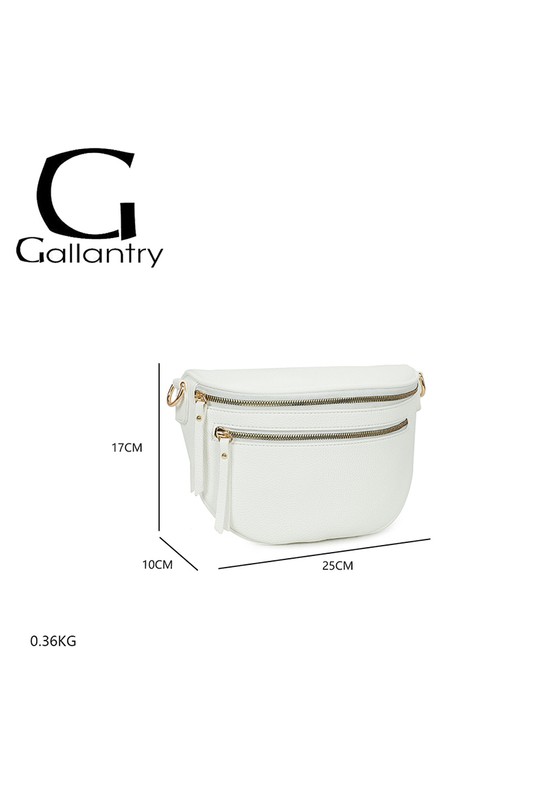Sacs bananes Maroquinerie Blanc GALLANTRY - CHIC AMINI Z-83051-8 Efashion Paris
