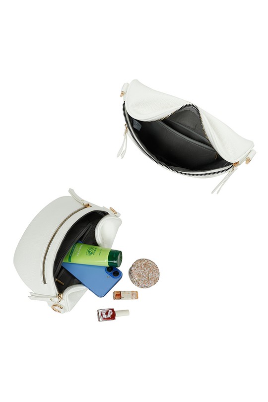 Sacs bananes Maroquinerie Blanc GALLANTRY - CHIC AMINI Z-83051-8 Efashion Paris