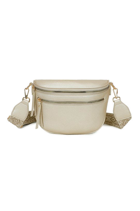 Sacs bananes Maroquinerie Blanc GALLANTRY - CHIC AMINI Z-83051-8 Efashion Paris