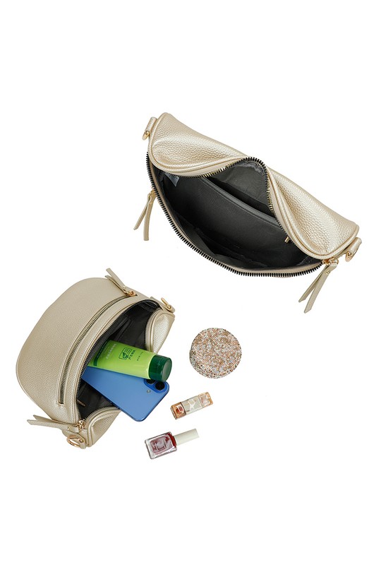 Sacs bananes Maroquinerie Blanc GALLANTRY - CHIC AMINI Z-83051-8 Efashion Paris