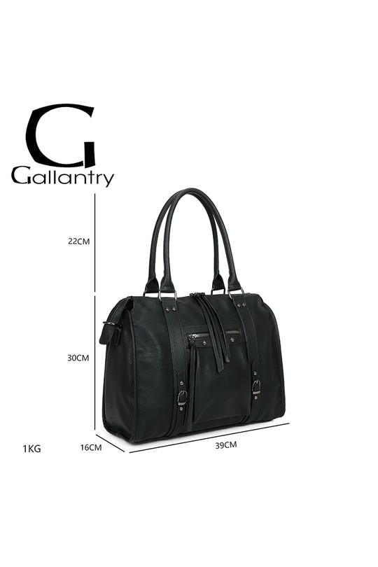 Cabas Maroquinerie Café GALLANTRY - CHIC AMINI R-1979-3 Efashion Paris