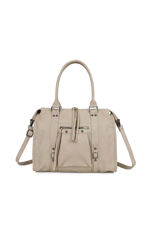 Cabas Maroquinerie Café GALLANTRY - CHIC AMINI R-1979-3 Efashion Paris