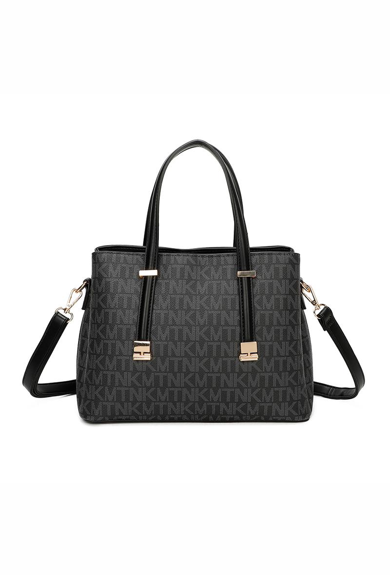 Handbags Bags Black GALLANTRY - CHIC AMINI M-9427-3 #c Efashion Paris