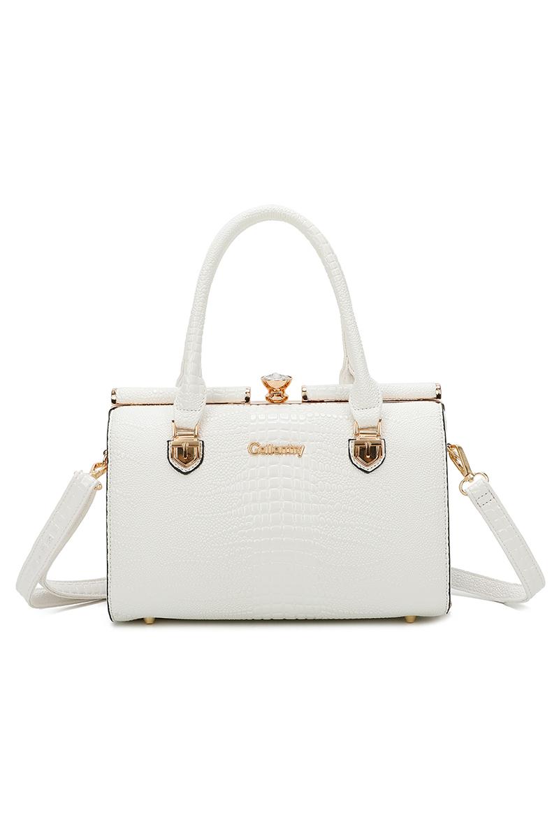 Bolsos Marroquinería White GALLANTRY - CHIC AMINI R-1714 #c Efashion Paris