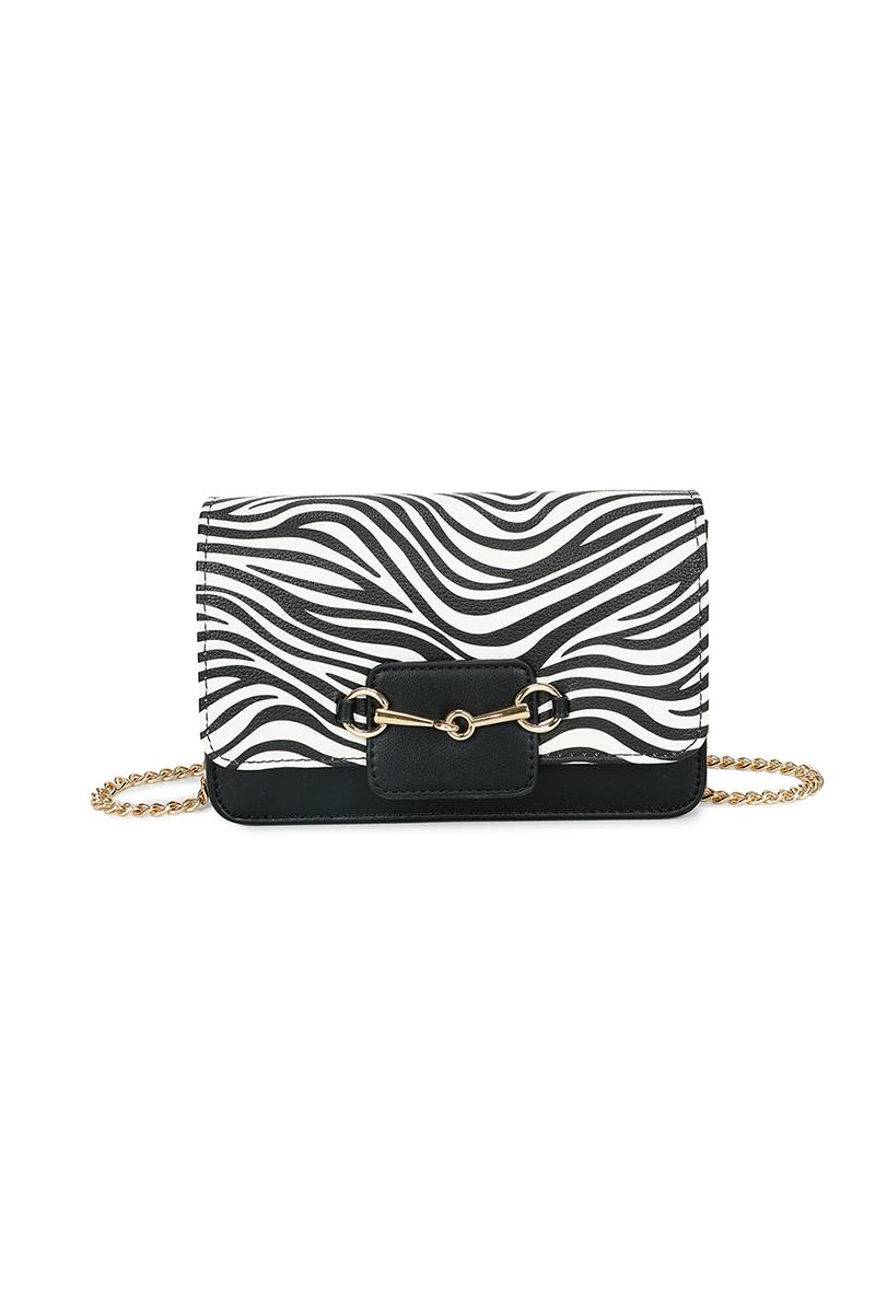 Sacs à bandoulière Maroquinerie Noir/blanc GALLANTRY - CHIC AMINI C-0158-2 #c Efashion Paris