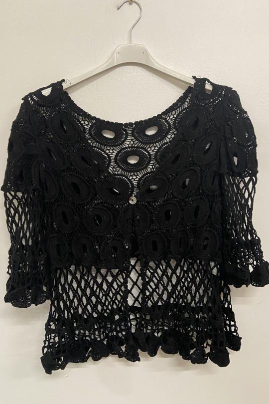 Viette Sans Manches Pour Femmes Crochet Lace Hollow Out Top, Gilet De Printemps Léger Pour Les Femmes, Open Stitch Outwear Du 11,95 € | DHgate