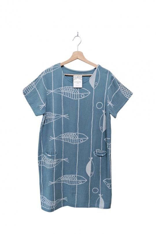 Robes mi-longues Femme Bleu jean Sun Love 21253 Efashion Paris