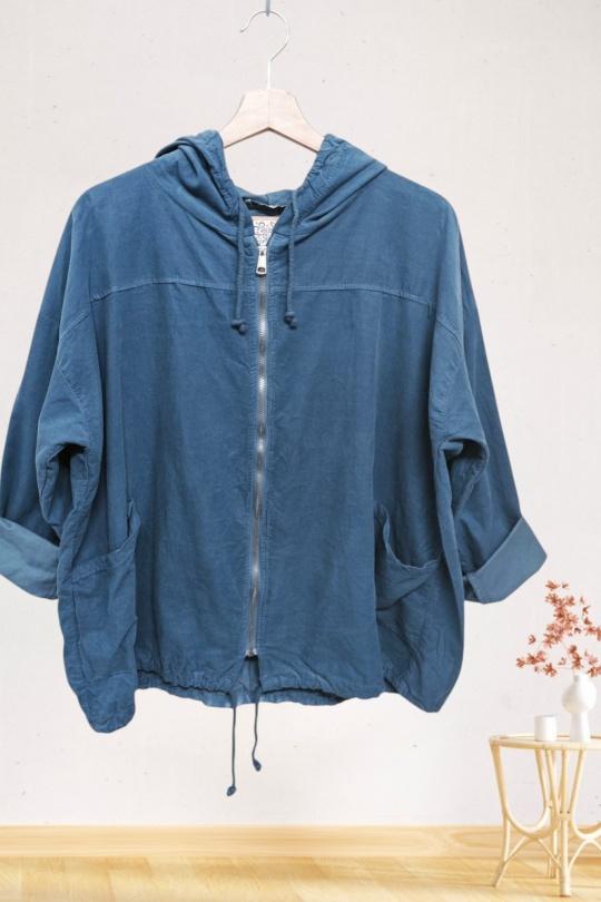 Gilets Femme Bleu jean Sun Love 24713 Efashion Paris