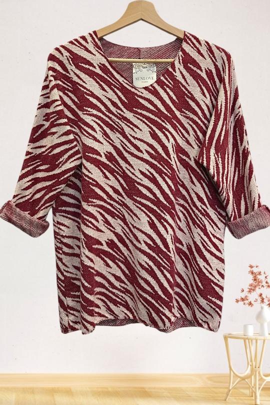 Tops Femme Bordeaux Sun Love 10301 Efashion Paris