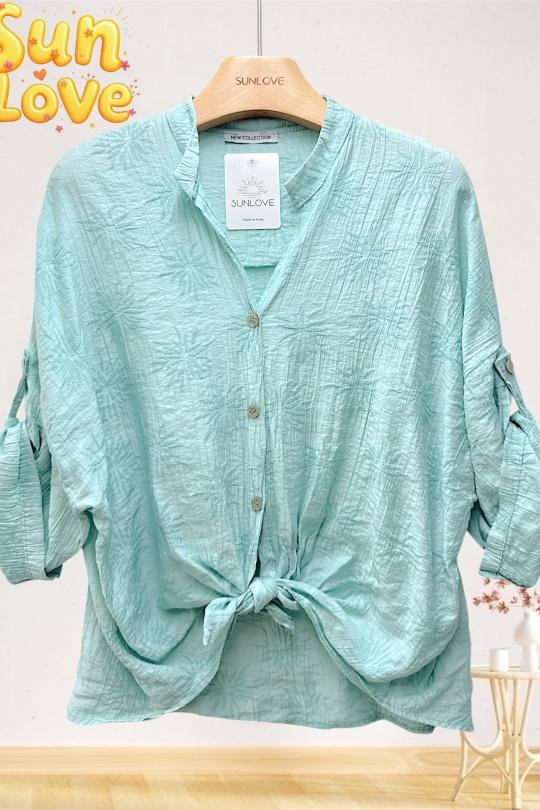 Camisas Mujer Green water Sun Love 24193 Efashion Paris
