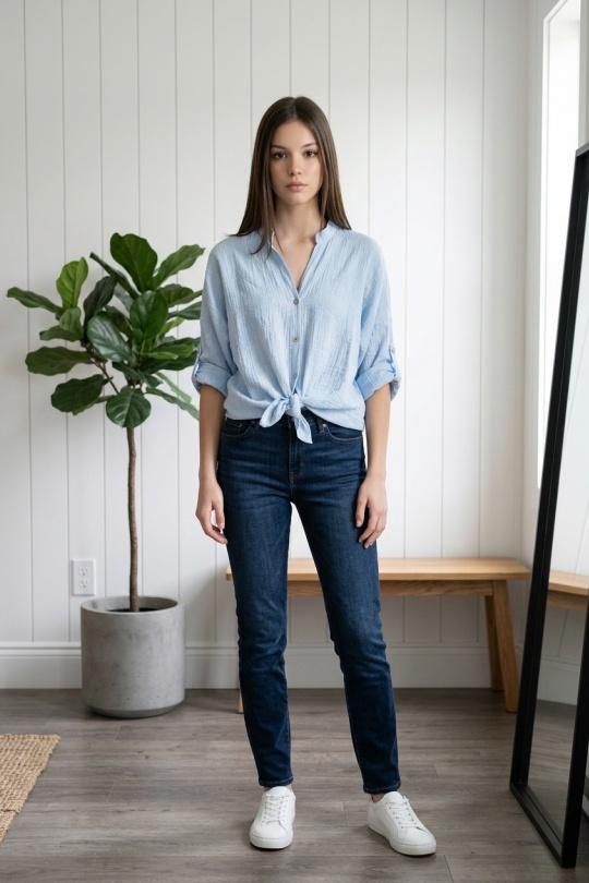 Camisas Mujer Green water Sun Love 24193 Efashion Paris