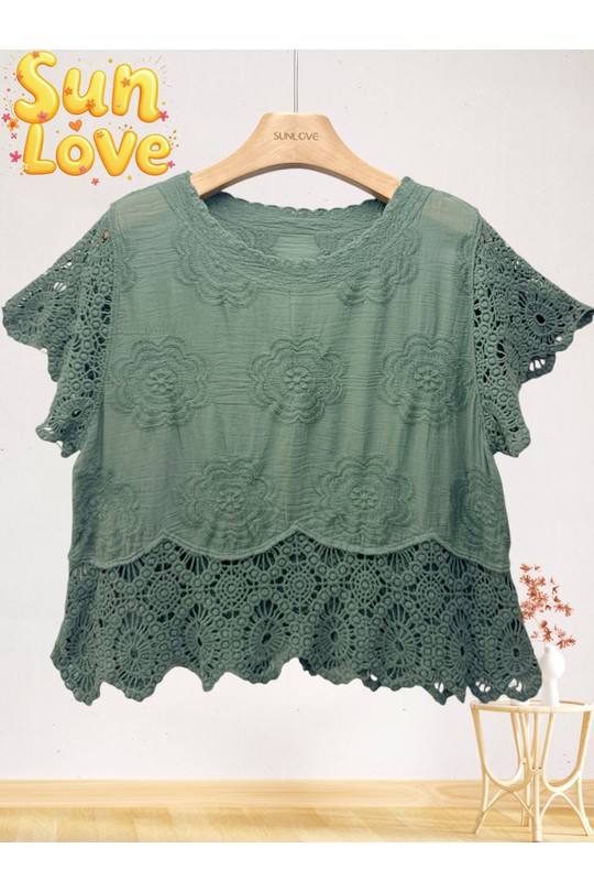 Tops Femme Blanc Sun Love 698 Efashion Paris