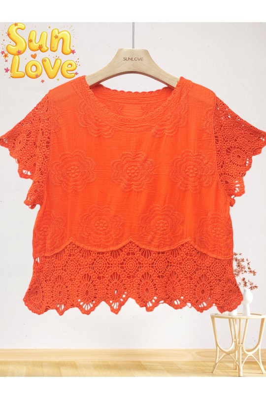 Tops Femme Blanc Sun Love 698 Efashion Paris