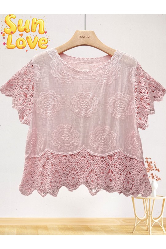 Tops Femme Blanc Sun Love 698 Efashion Paris