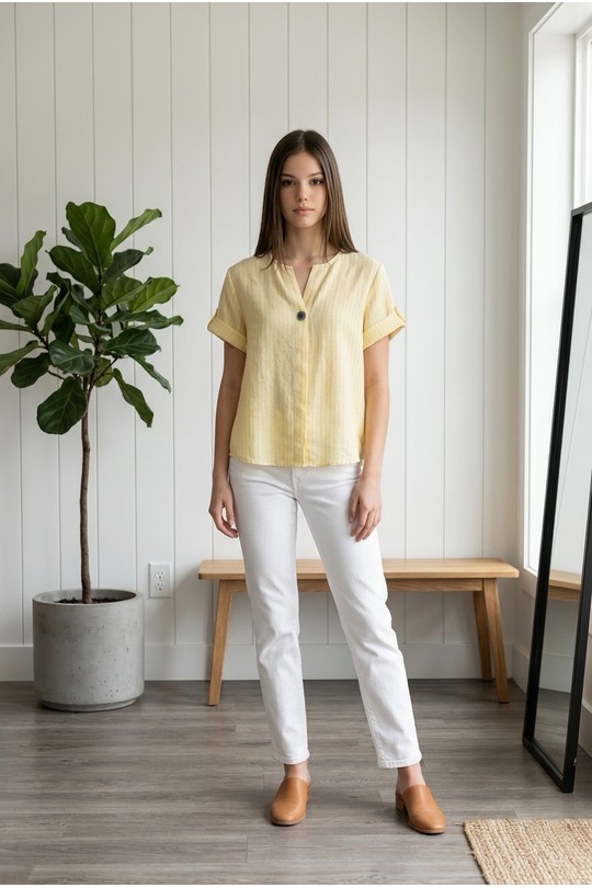 Tops Femme Jaune Sun Love 252933 Efashion Paris