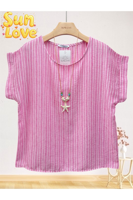 Tops Femme Beige Sun Love 26178 Efashion Paris