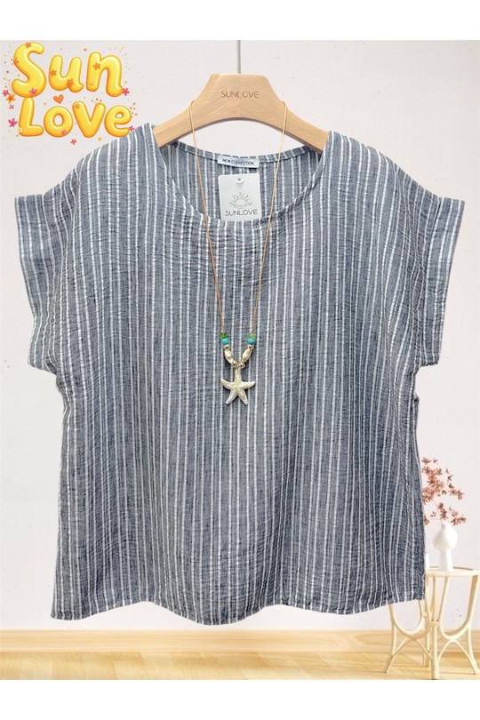 Tops Femme Beige Sun Love 26178 Efashion Paris