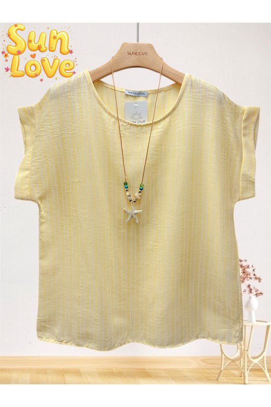Tops Femme Beige Sun Love 26178 Efashion Paris