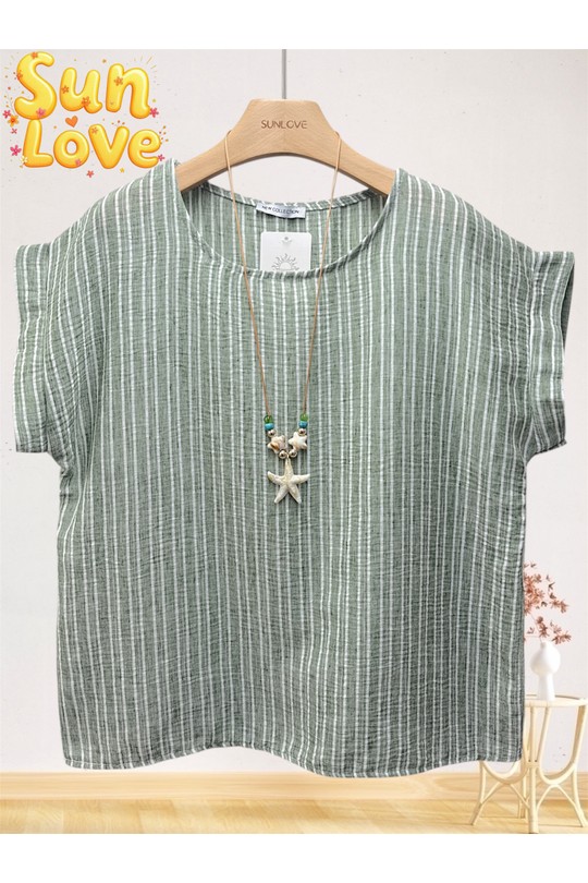 Tops Femme Beige Sun Love 26178 Efashion Paris