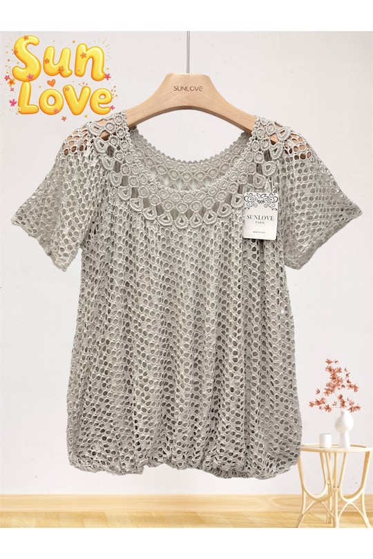Top Donna Yellow Sun Love 9250 Efashion Paris
