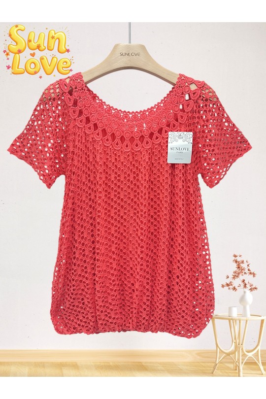 Top Donna Yellow Sun Love 9250 Efashion Paris